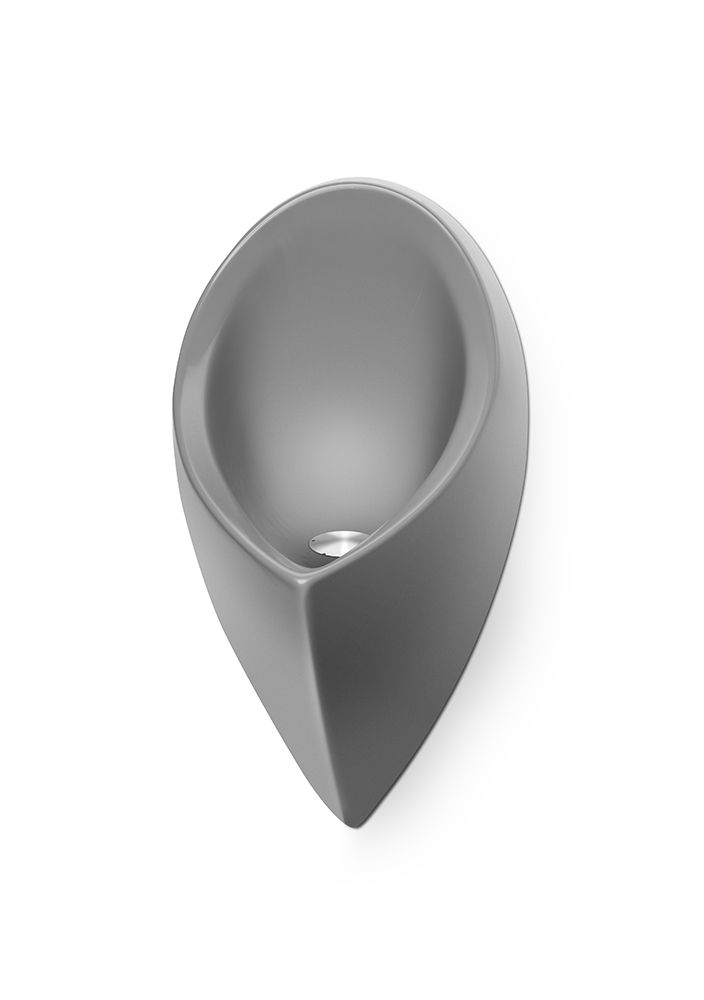 Sanit Urinal Admiral Glasfiber, Anschluss horizontal, grau