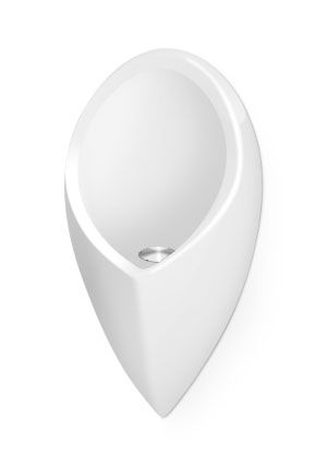 Sanit Urinal Admiral mini Glasfiber, mit HT-Deckel, Anschluss horizontal, weiß