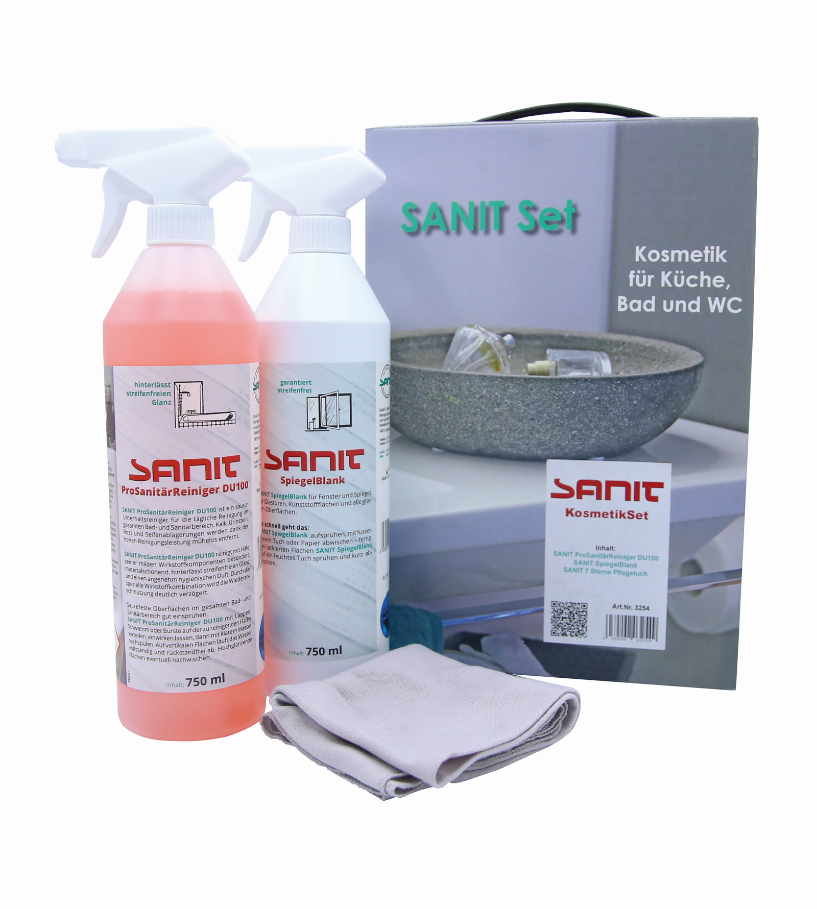Sanit Kosmetik-Set Karton