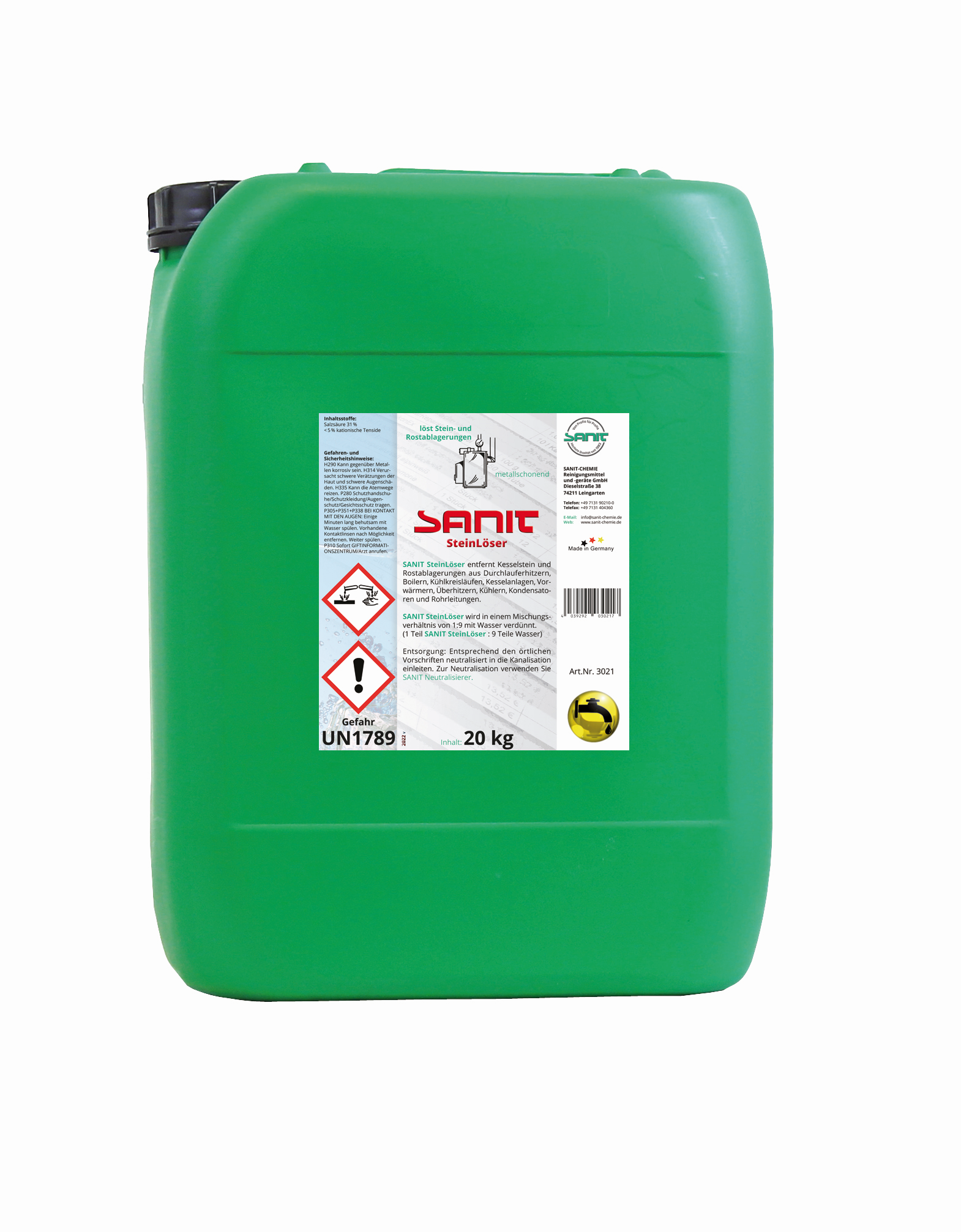 Sanit Reiniger SteinLöser 20 kg Kanister