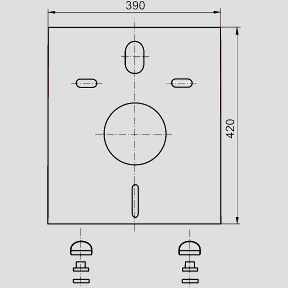 Sanit Schallschutzset für Wand-WC und Bidet
