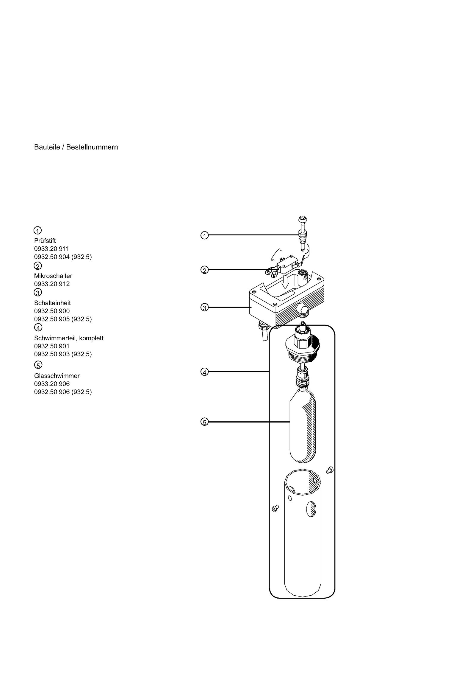SYR Wasserstandsbegrenzer 932.1, mit Verriegelung