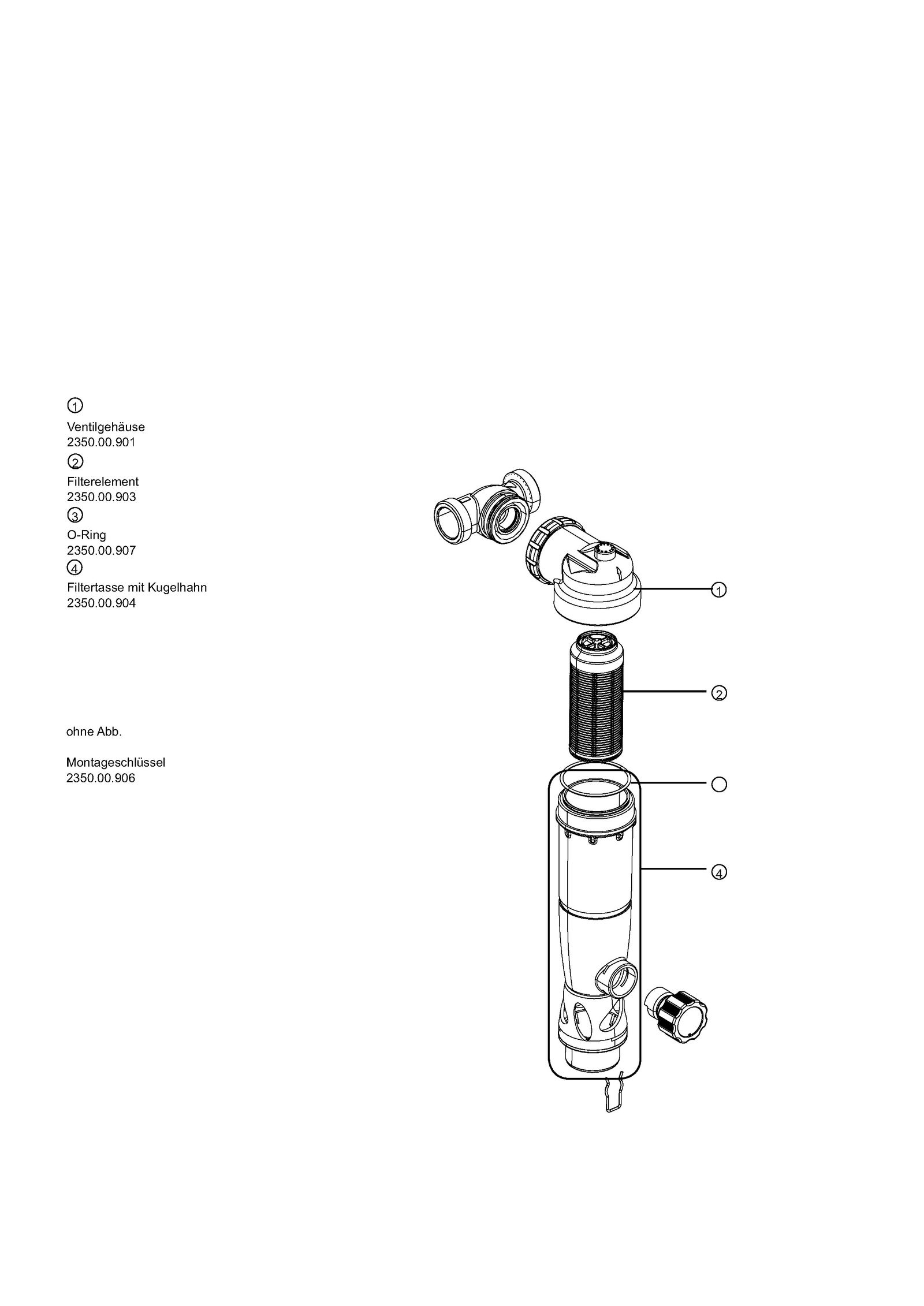 SYR Rückspülfilter DUO FR 2314 DN 25, manuell, ohne Druckminderer und Manometer