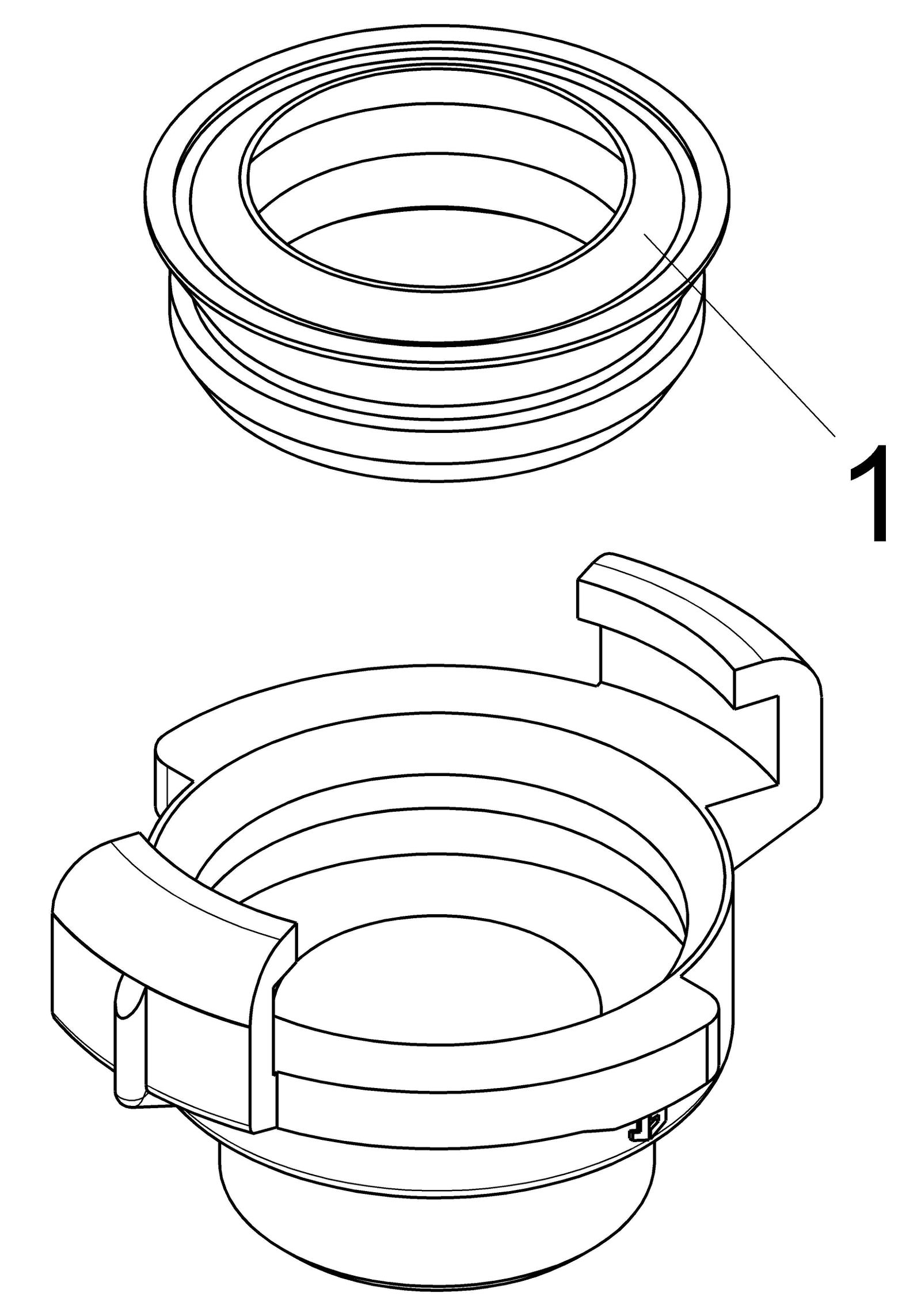Schlösser Schnellkupplung 3320 DN 10, 3/8", Außengewinde, Messing blank