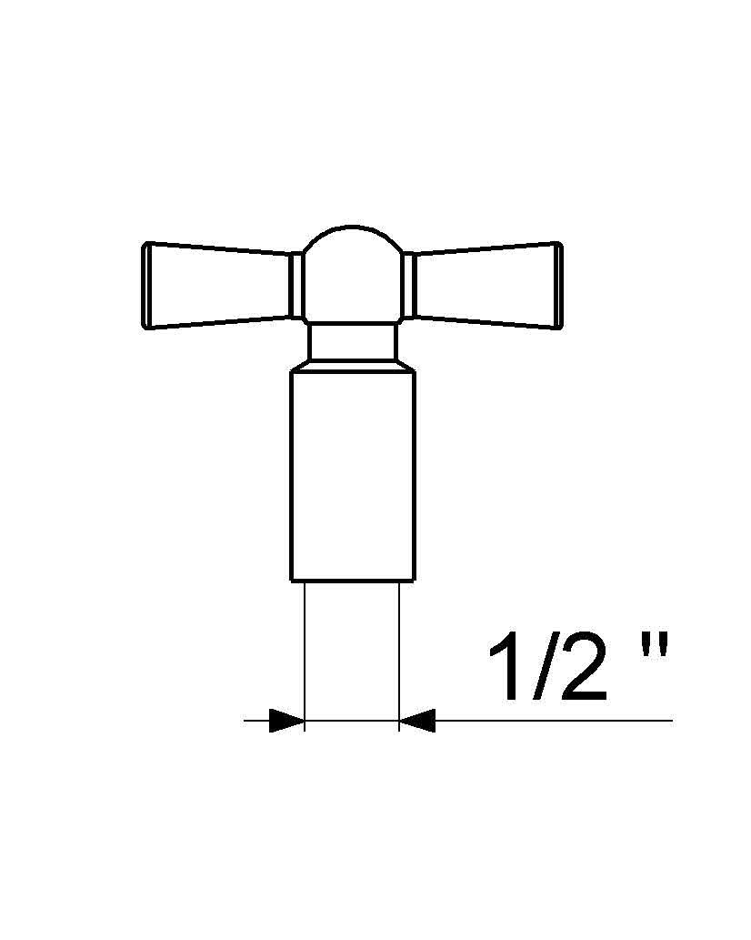 Schlösser Steckschlüssel DN 15, 1/2", mit Innenverzahnung