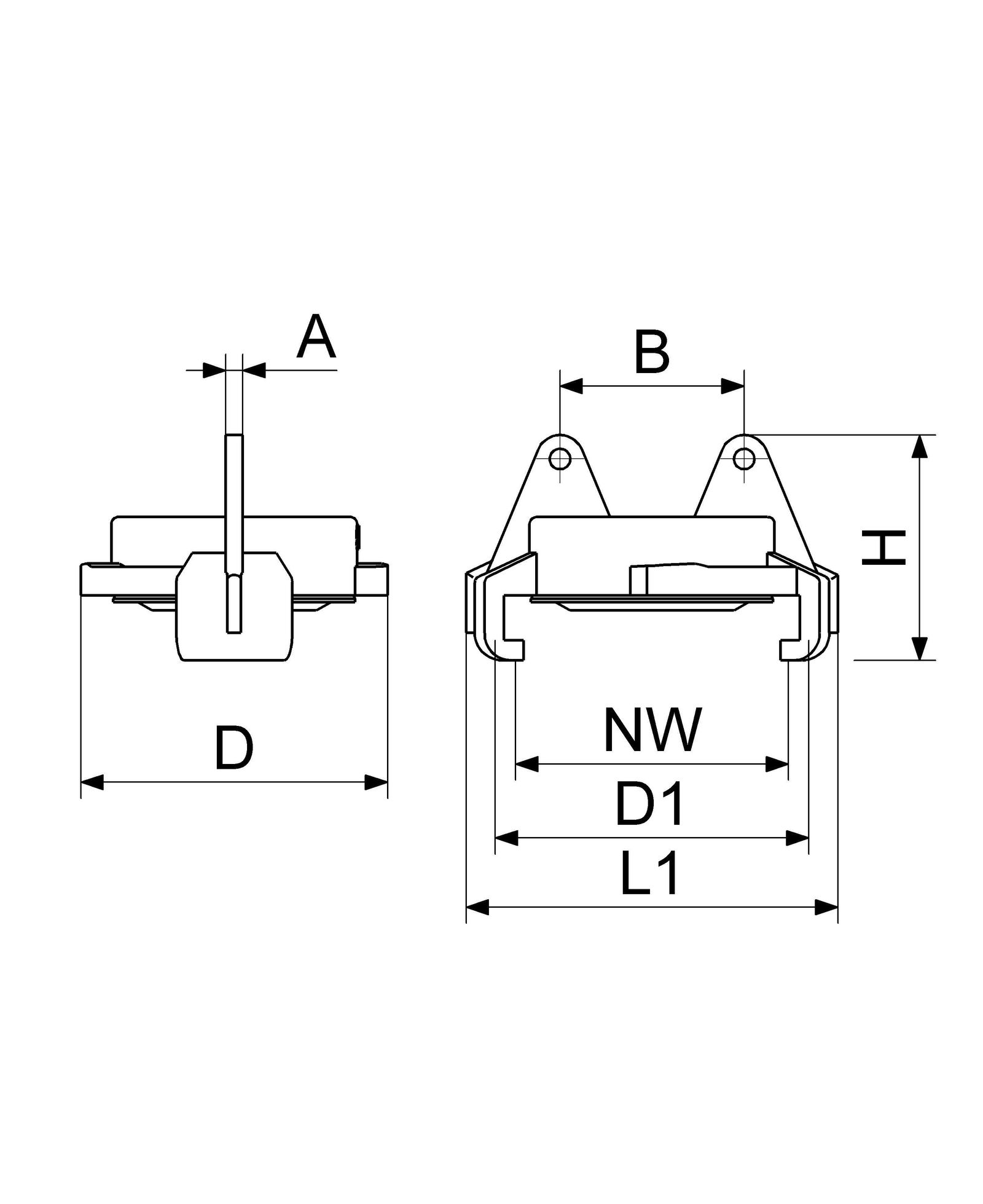 Schlösser Schnellkupplung 3390 DN 40, DVGW, Blindkupplung, Messing blank
