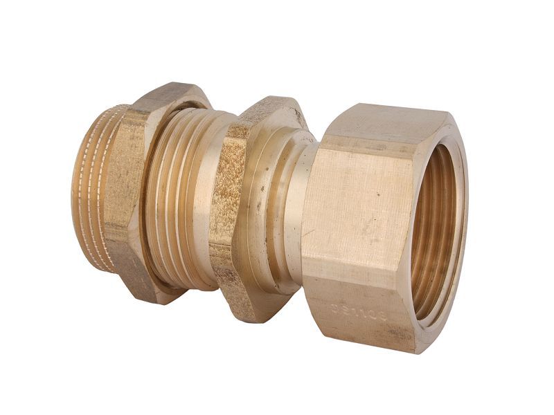 Schlösser Wasserzähler-Anschlussverschraubung 2205 1" Qn 2,5, Eingang, Messing