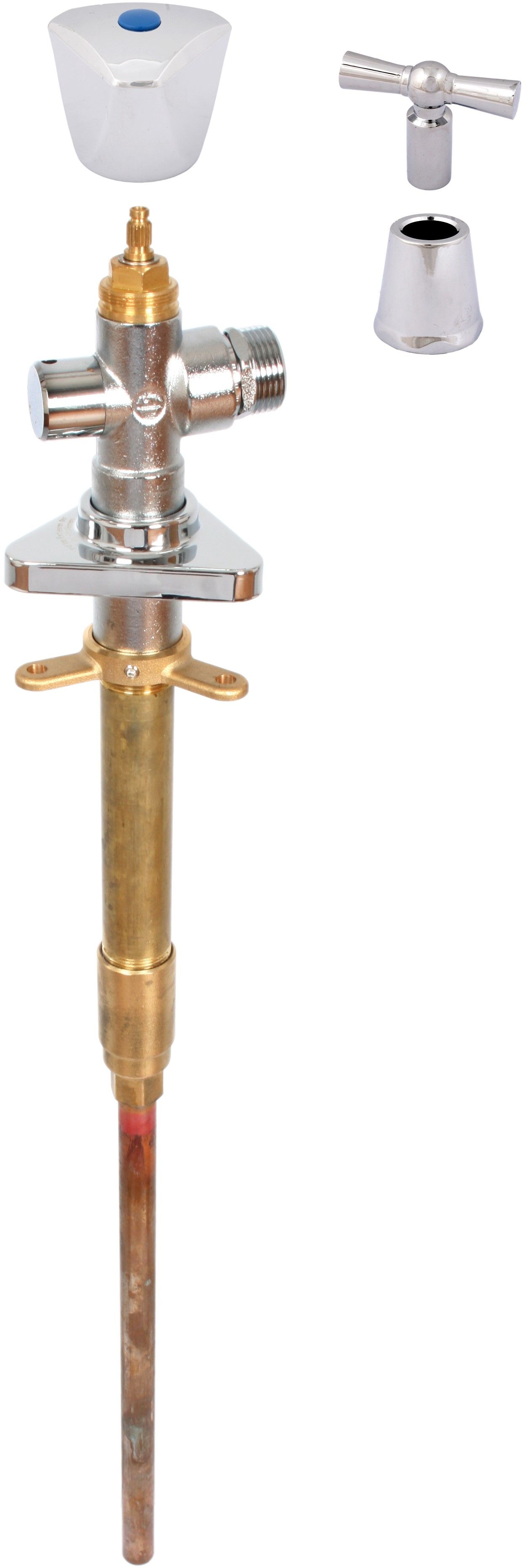 Schlösser Außenarmatur Frost-Tec 2813 230-460 mm, DN 15, Sanitärgriff, Steckschlüssel, chrom