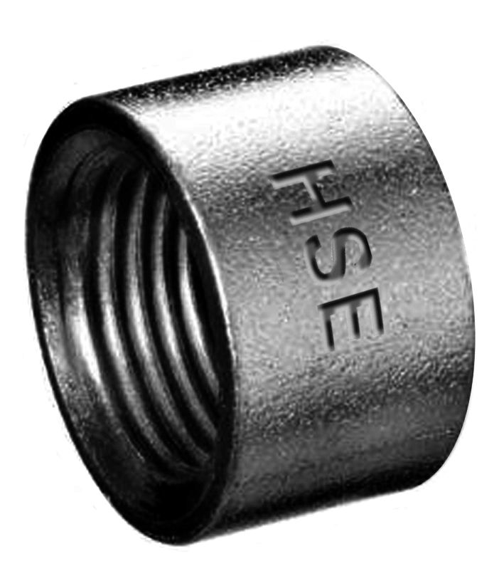 HS Halbe Muffe 16d DN 10, 3/8", schwarz