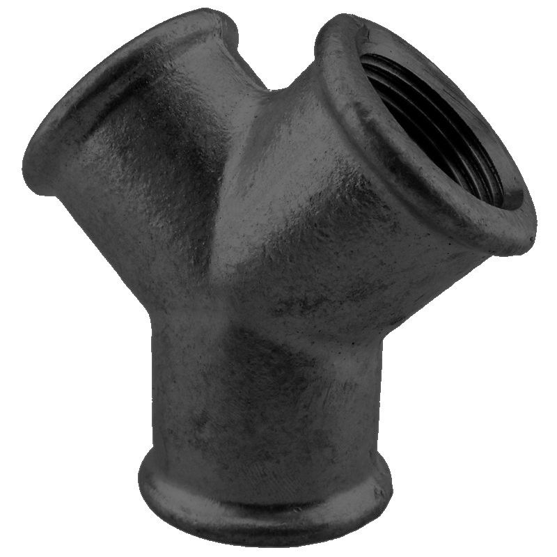 HS Y-Verteiler 220 DN 25, 1", IG/IG/IG, schwarz