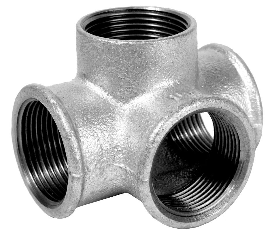 HS T-Verteiler 223 DN 25, 1", IG/IG/IG, verzinkt