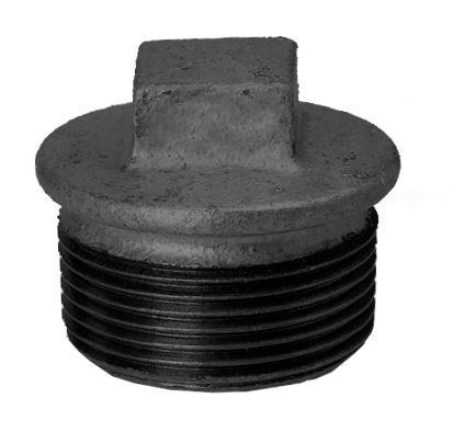 HS Stopfen 290 DN 6, 1/8", mit Rand, schwarz