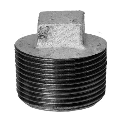 HS Stopfen 291 DN 32, 1 1/4", ohne Rand, verzinkt