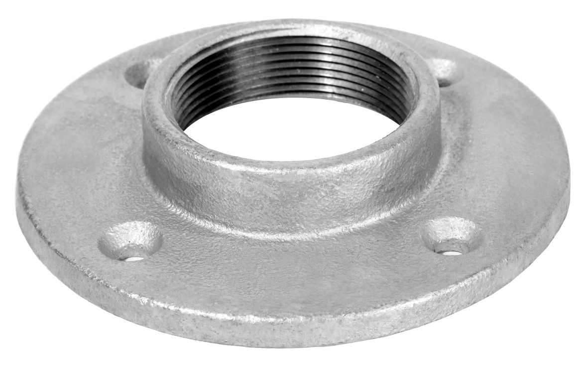 HS Gewindeflansch 321 DN 15, 1/2", mit Bohrung, verzinkt