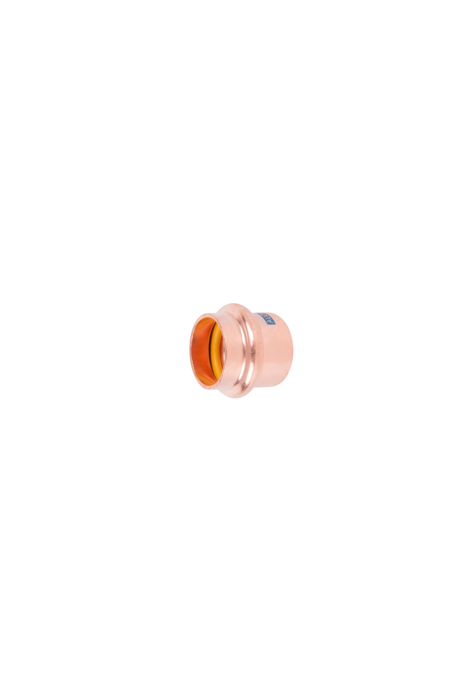 HS Verschlusskappe V-Press Copper AQUAGAS 15 mm