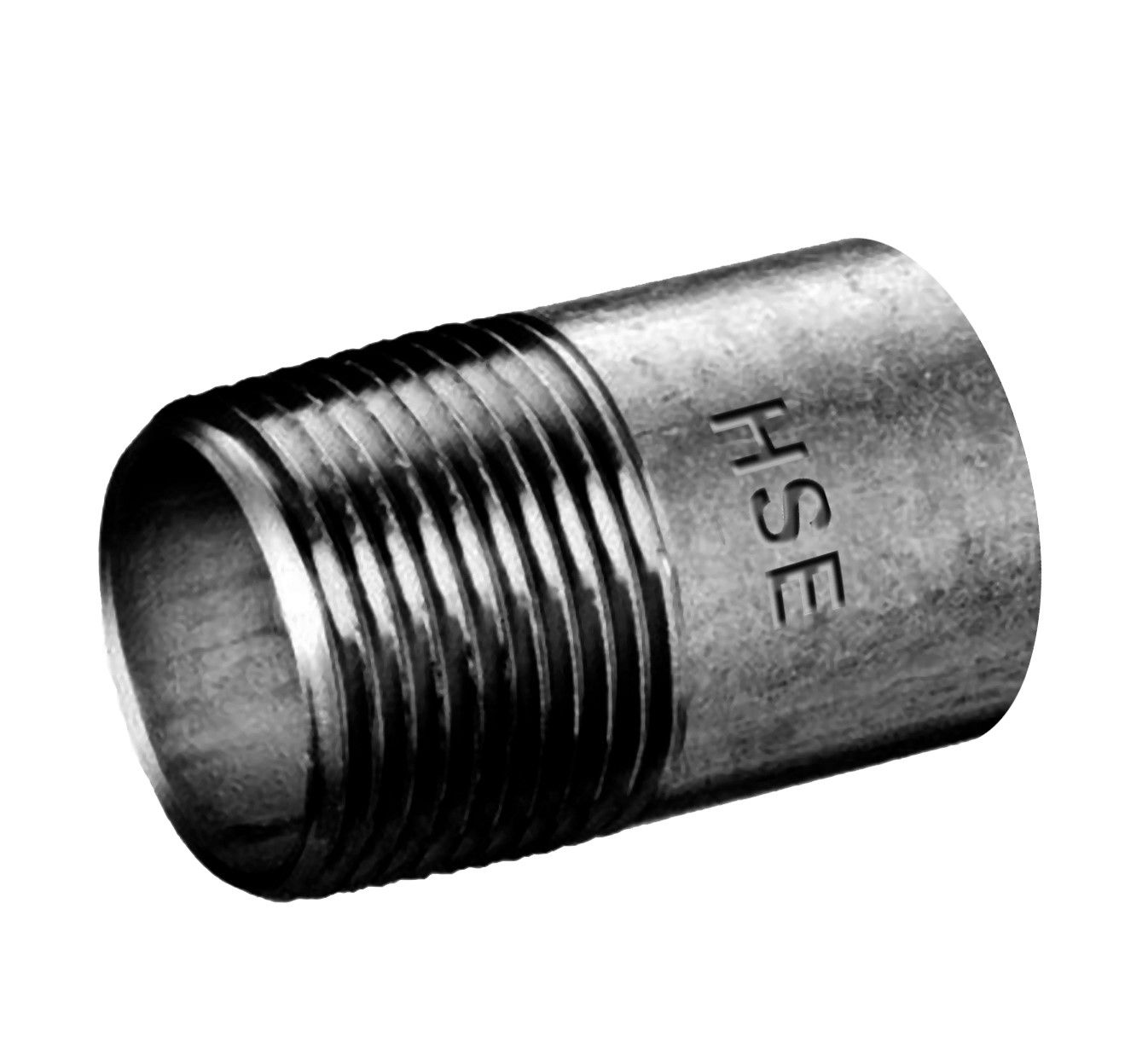 HS Anschweißnippel DN 65, 2 1/2" x 60, DIN 2982, schwarz