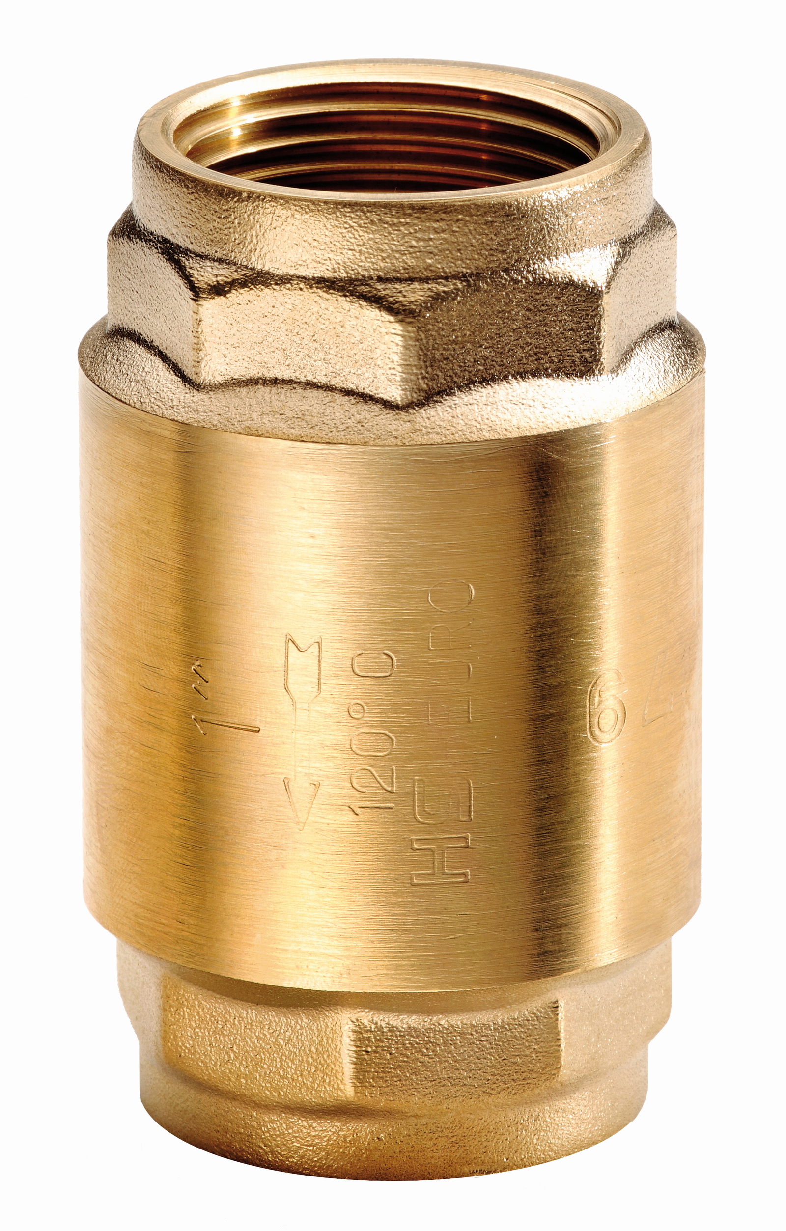 HS Euro-Rückschlagventil 1000 1", Gehäuse aus Messing