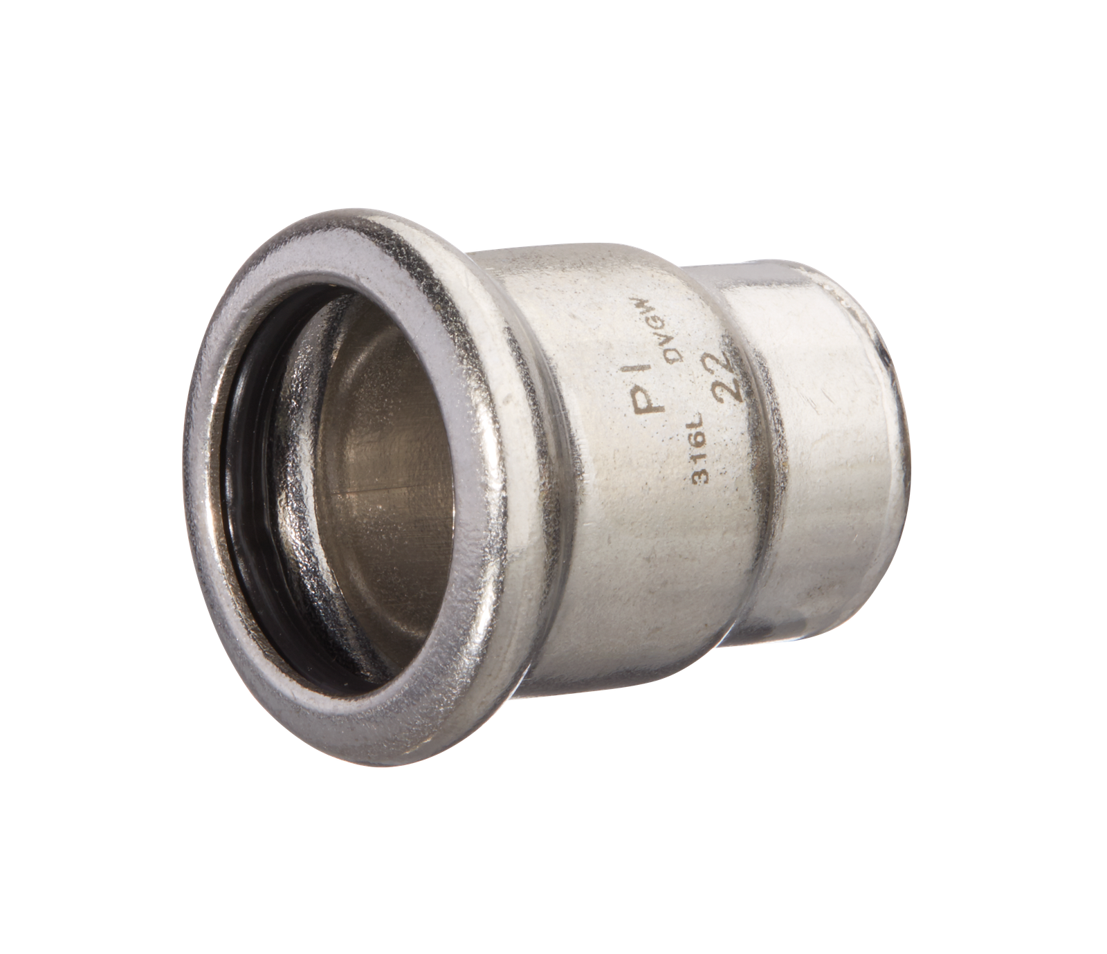 HS Verschlusskappe Press Inox M 22 mm, Edelstahl