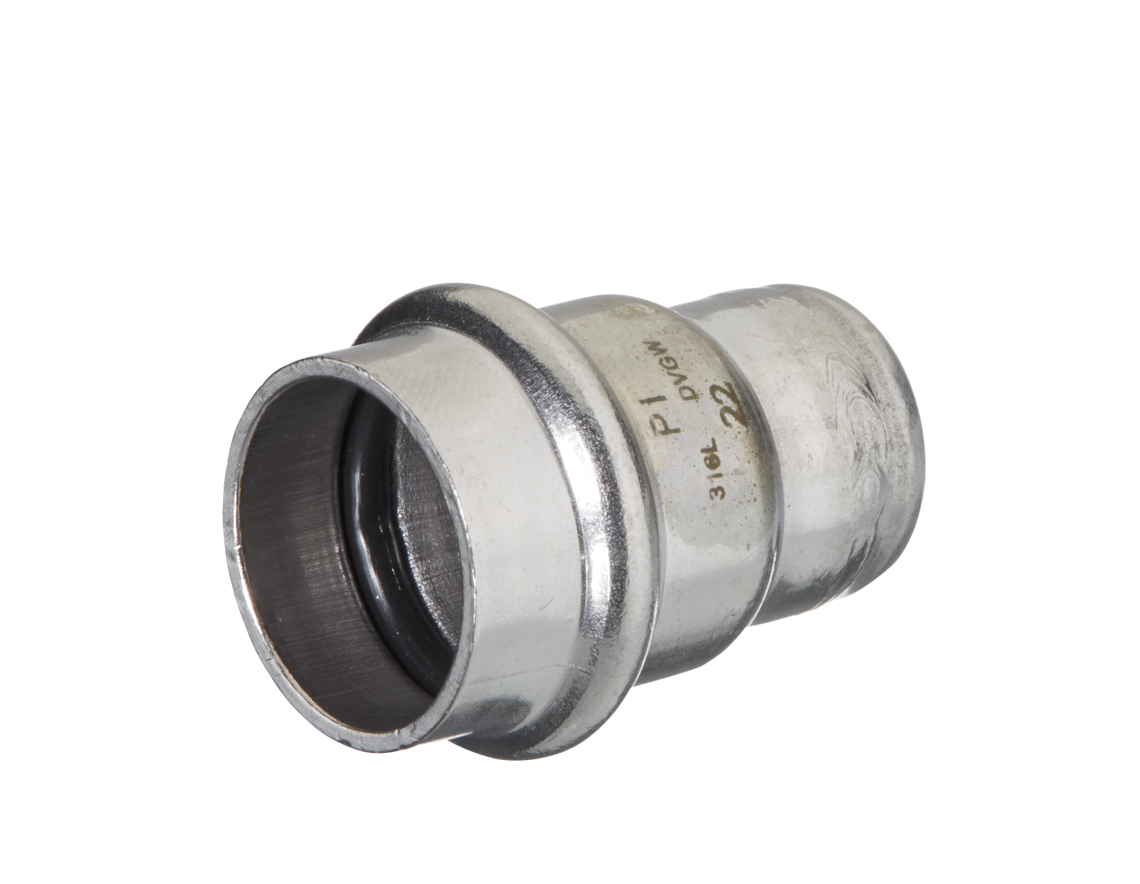 HS Verschlusskappe Press Inox V 18 mm, Edelstahl