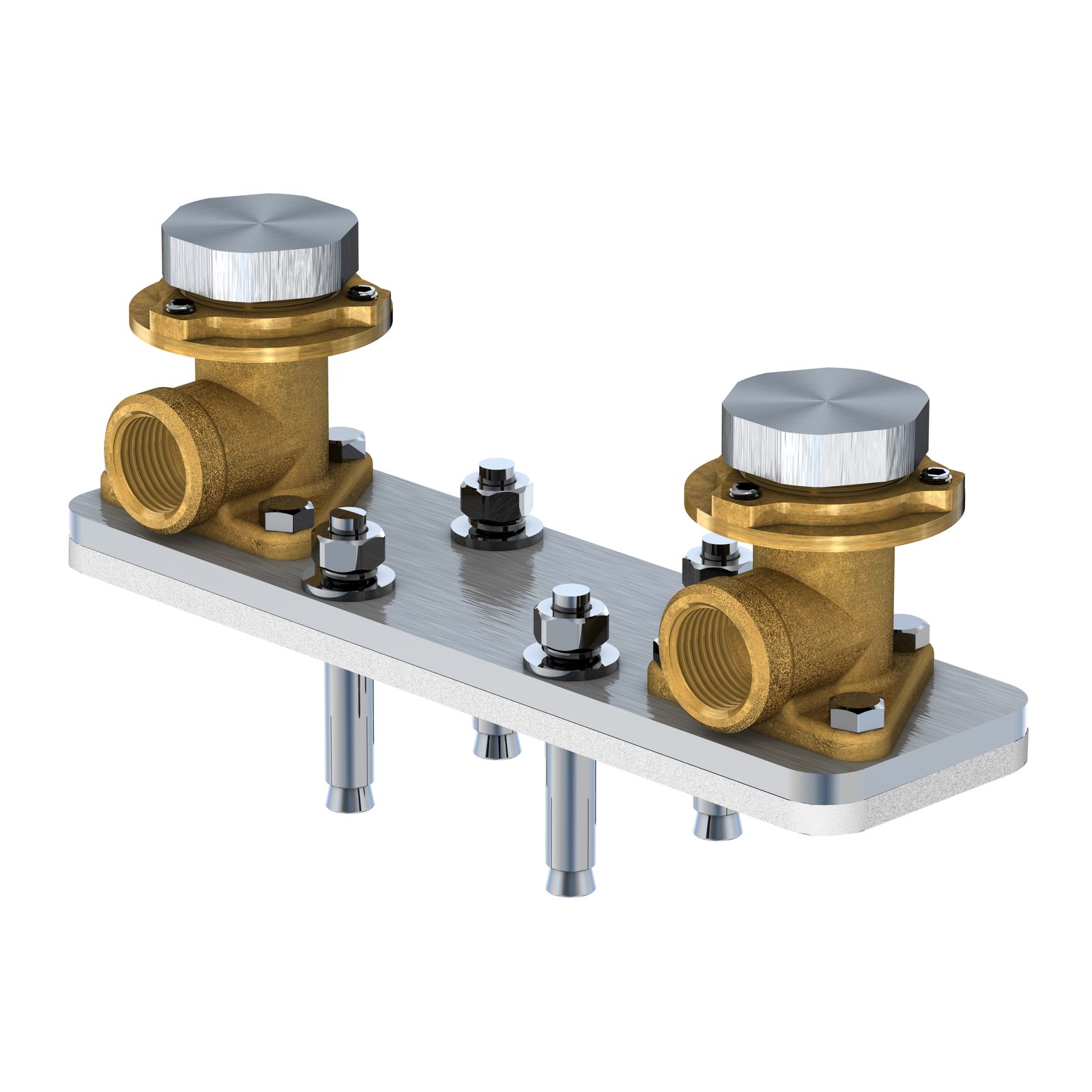 Steinberg UP-Einbaukörper Serie 100 1/2", für freistehende Wannen-/Brausearmatur
