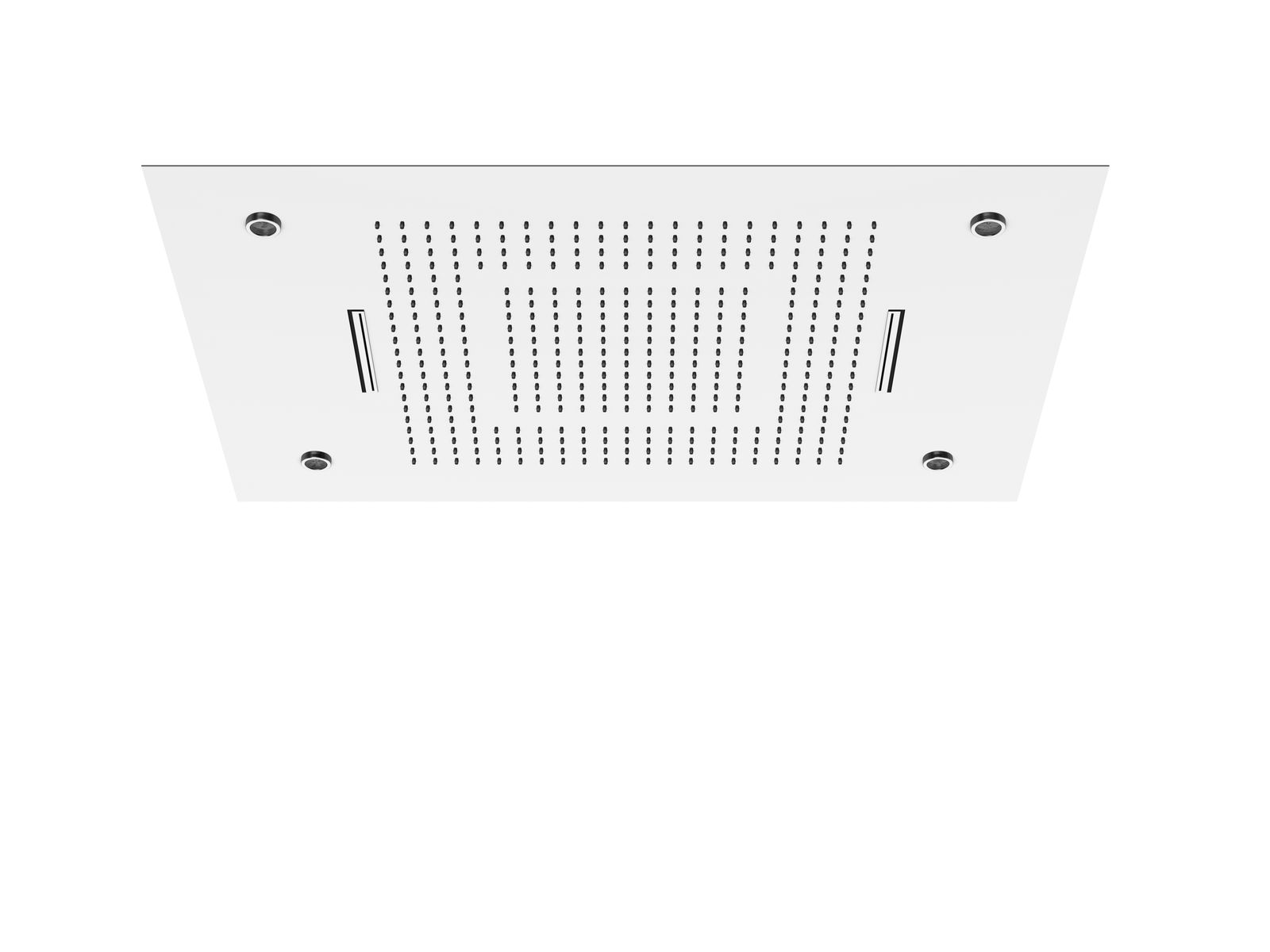 Steinberg Regenpaneel Serie 390 Sensual Rain 600x800mm, mit LED, für Deckeneinbau, Edelstahl poliert