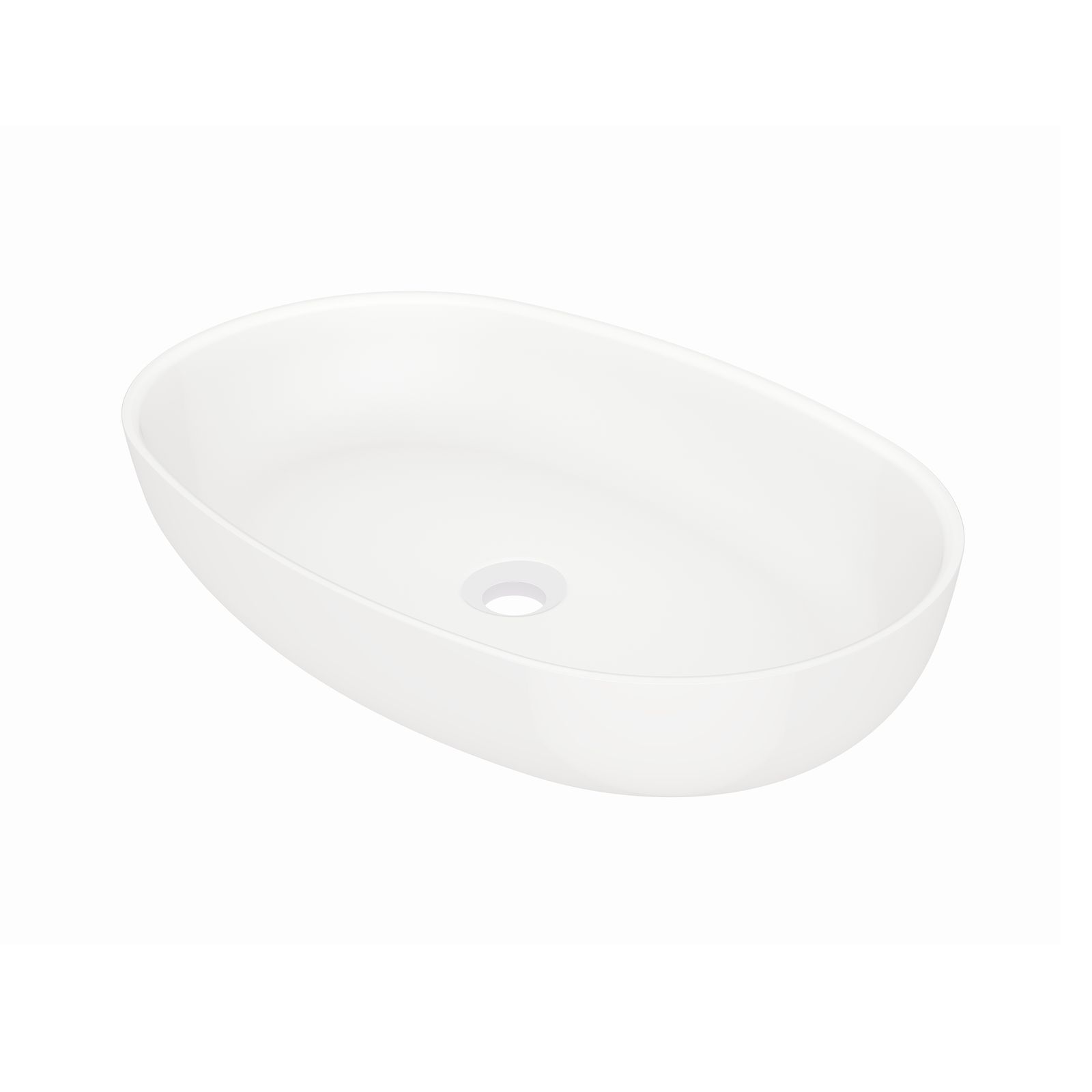 ST Aufsatzwaschtisch oval 440 6116 W, matt white