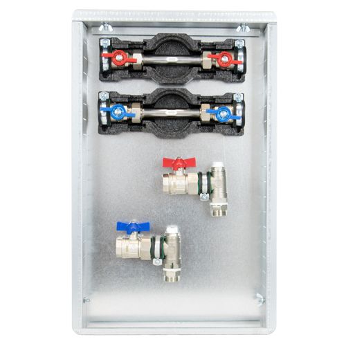 Strawa Wohnungsanschlussstation AS 11h-W2, 3/4", 330 x 525 mm, Unterputz-Wandschrank