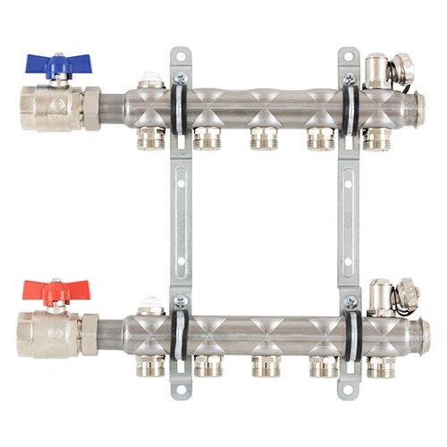 Strawa Heizkörperverteiler e-class 52 12 Heizkreise, Baulänge 695 mm, mit SFE, 3/4" KH Strawa Heizkörperverteiler e-class 52 12 Heizkreise, Baulänge 695 mm, mit SFE, 3/4" KH