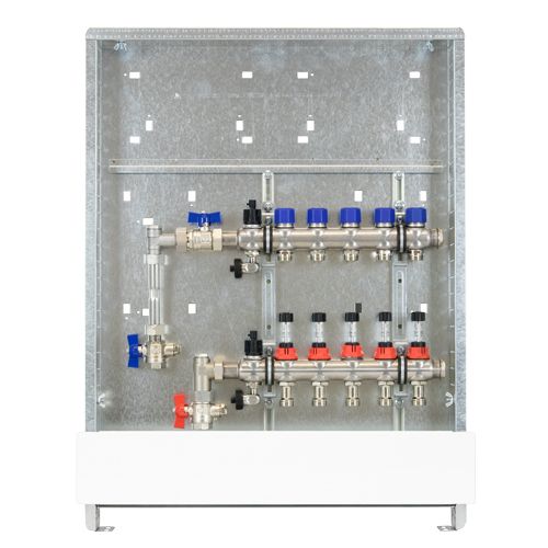 Strawa Anschlussstation FBH-63-V-WMZ-C69 Comfort, 9 Heizkreise, 875 x 760 mm