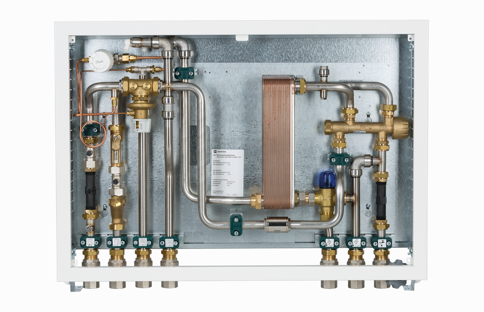 TACONOVA Frischwarmwasserstation Rp 1, Tacotherm Fresh Piko PM, flache Bauart