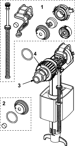 TECE Füllventil TECElux für Uni-Spülkasten für TECElux Module, F 10 Universal