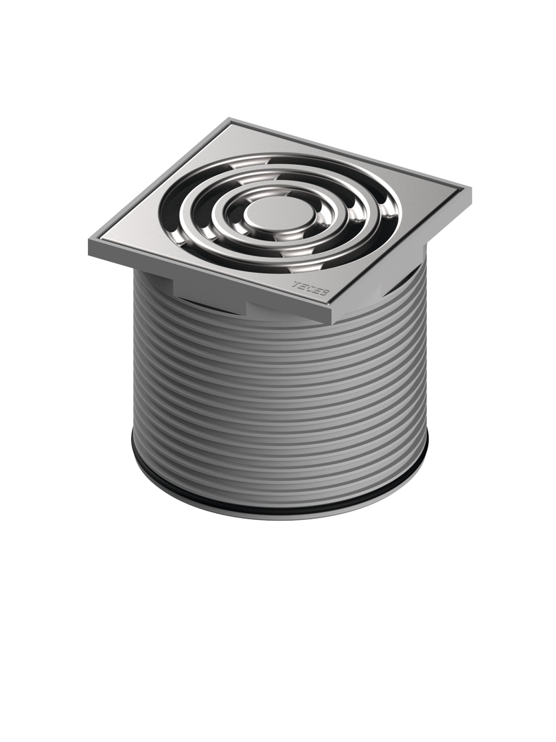 TECE Rostrahmen TECEdrainpoint S 100 x 100 mm, Kunststoff, mit Designrost