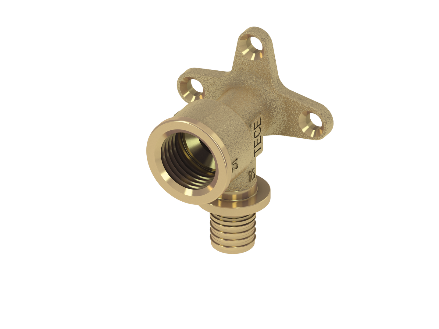 TECE Wandscheibe TECEflex 16 mm x Rp 1/2, Siliziumbronze