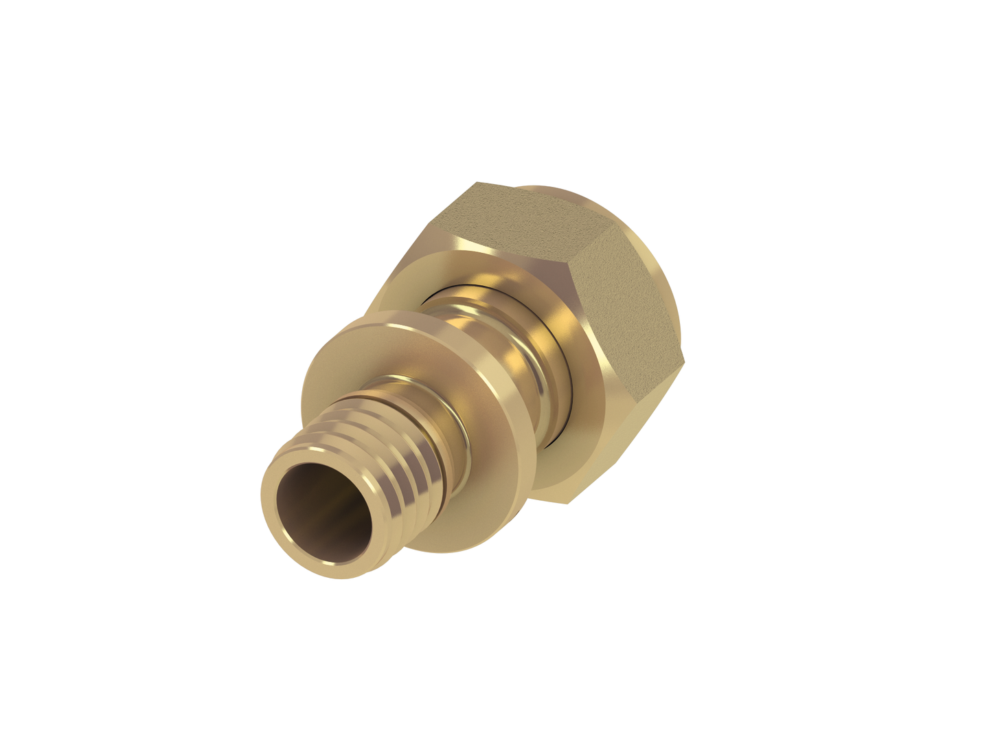 TECE Verschraubung TECEflex 16 mm x 1/2", flachdichtend, Siliziumbronze