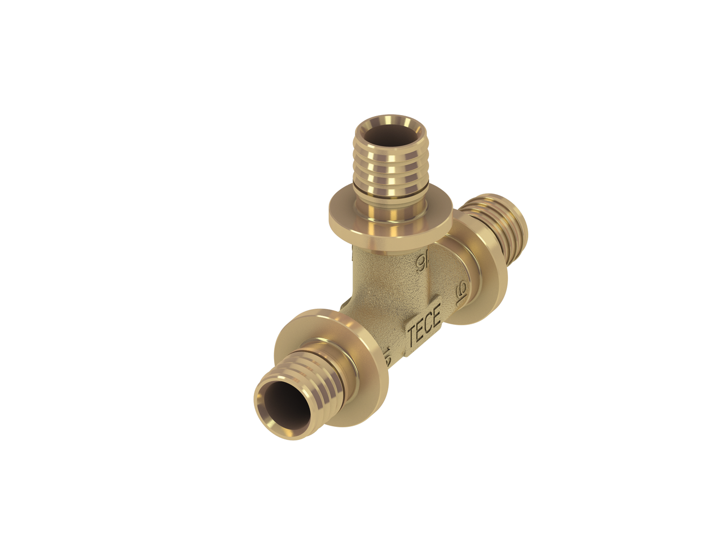 TECE T-Stück TECEflex 16 x 16 x 16 mm, Messing