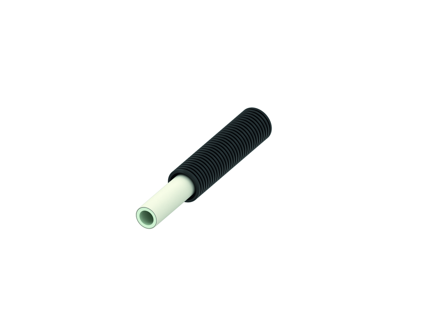 TECE Mehrschichtverbundrohr TECElogo 25 mm, Rolle 25m, im Wellschutzrohr, schwarz, PE-RT/AI/PE-RT