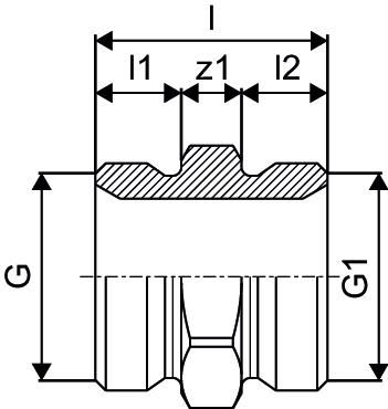 Uponor Doppelnippel G 3/4 AG, Eurokonus, verzinkt, Messing
