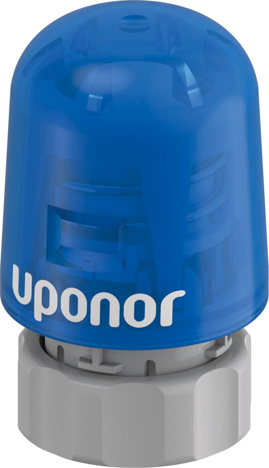 Uponor Thermoantrieb Vario S 230 V, blau, stromlos geschlossen, für Edelstahlverteiler