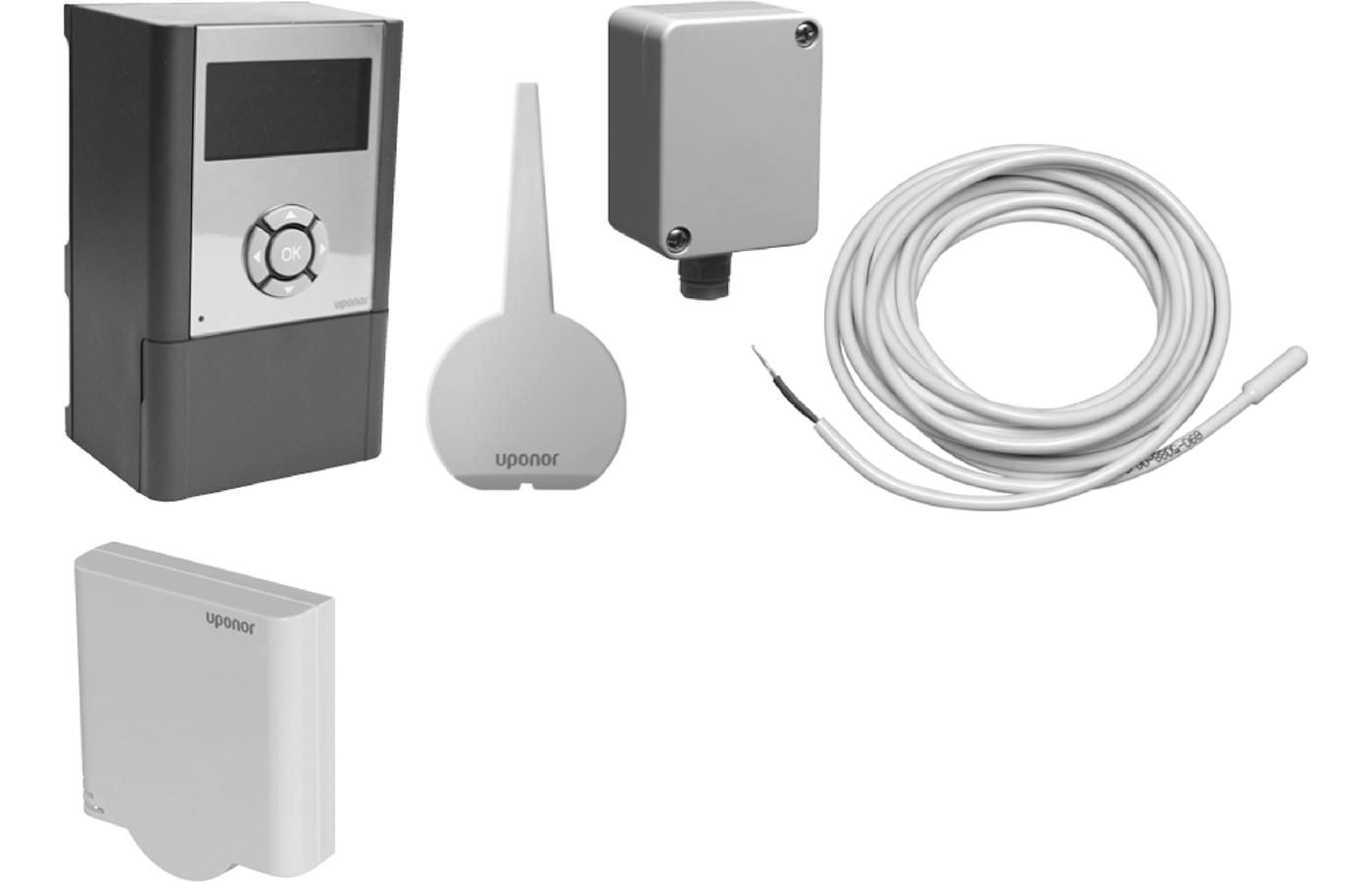 Uponor Regler Radio C-46 24 V, witterungsgeführt zum Heizen und Kühlen