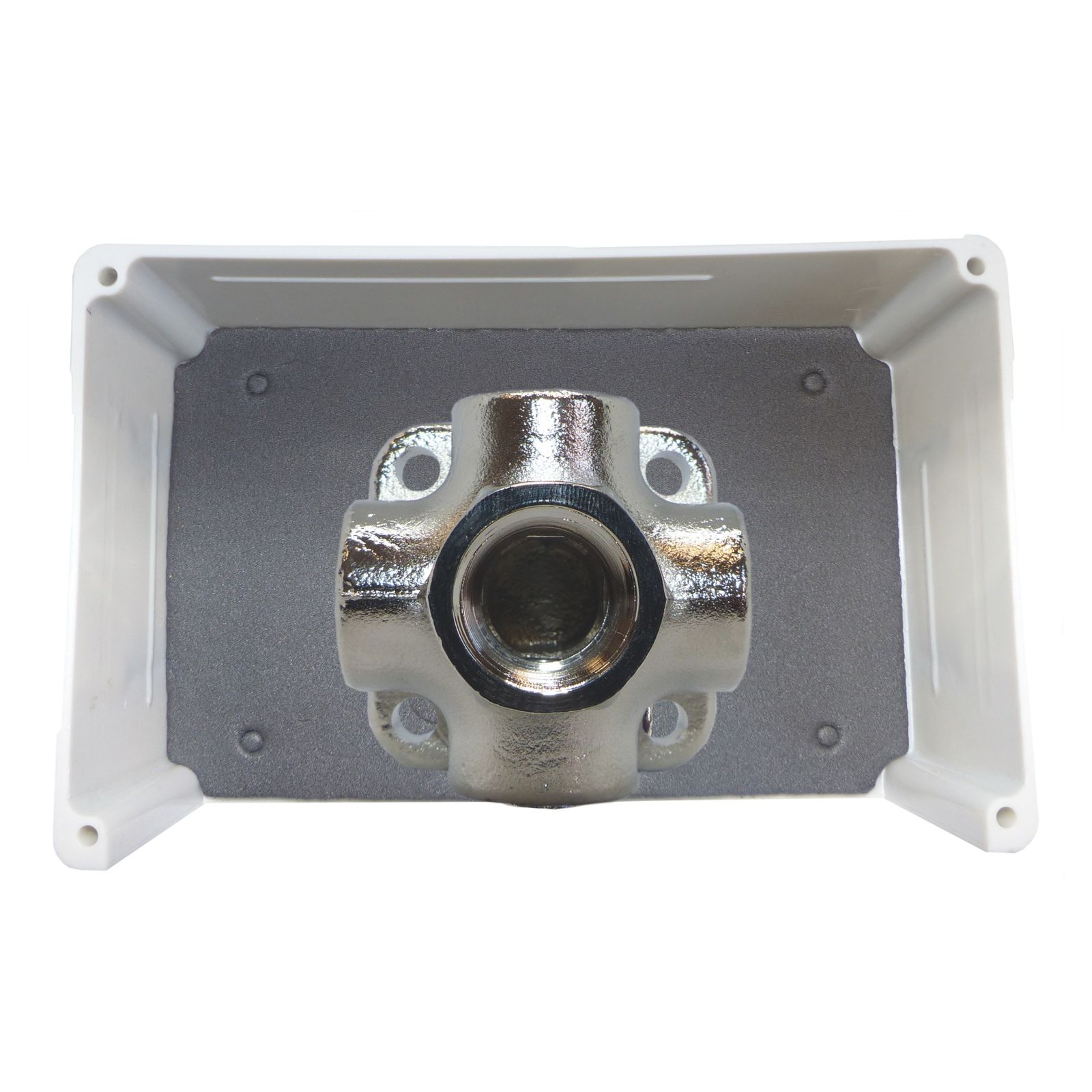 USH Verteilerblock UPK, 5x1/2", Messing, vernickelt