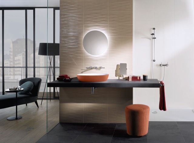 V&B Spiegel MORE TO SEE LITE 65 x 65 x 3,1 cm, 17,28 W, mit LED-Beleuchtung