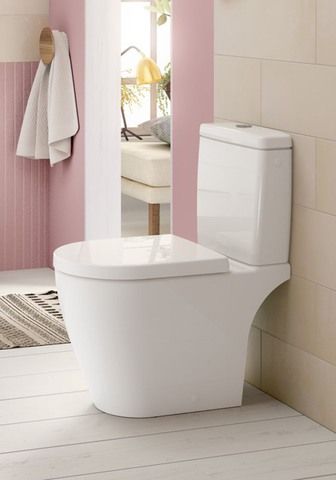 V&B Tiefspül-WC-Kombi AVENTO 37 x 64 cm, DirectFlush, bodenstehend, weiß