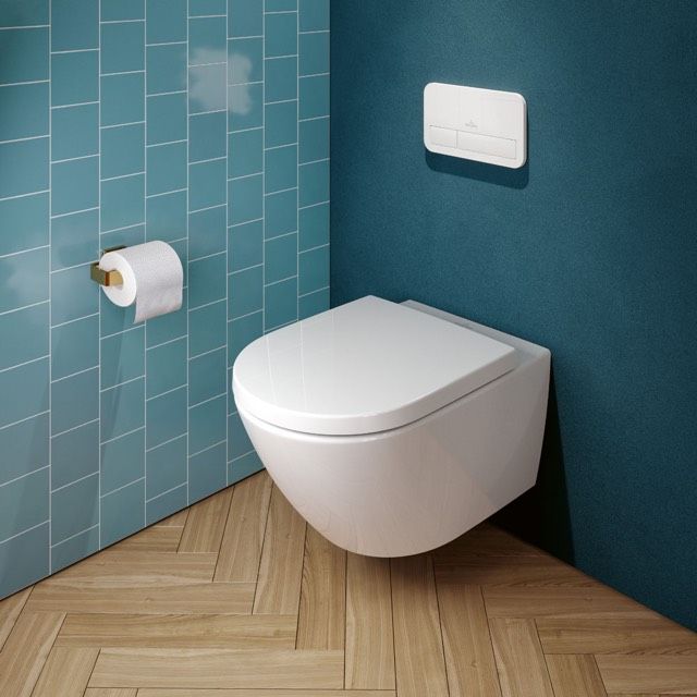 V&B WC-Sitz Subway 3.0 Schaniere aus Edelstahl, ohne QuickRelease und Softclosing, weiß