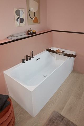 V&B Eck-Badewanne Duo LOOP & FRIENDS 180x80cm, eckige Innenform, weiß