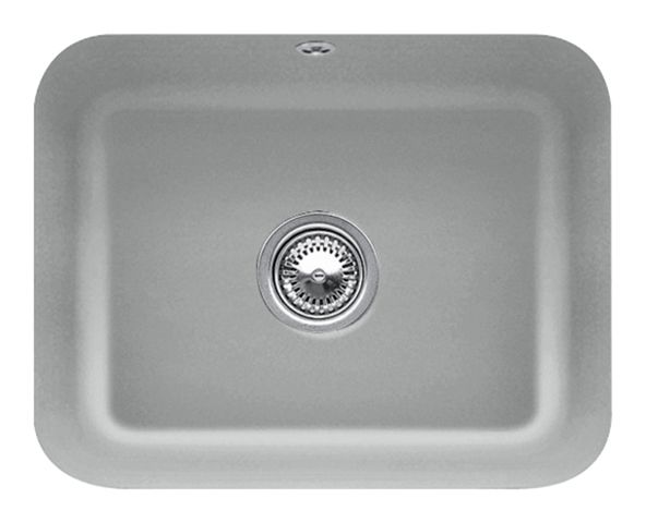 V&B Unterbauspüle Cisterna 60C mit Ablaufgarnitur, Excenterbetätigung, stone CeramicPlus