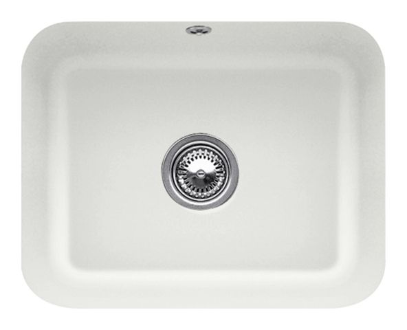 V&B Unterbauspüle Cisterna 60C mit Ablaufgarnitur, Excenterbetätigung, steam CeramicPlus