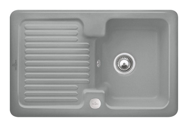 V&B Spüle Condor 45 mit Ablaufgarnitur, Excenterbetätigung, stone CeramicPlus