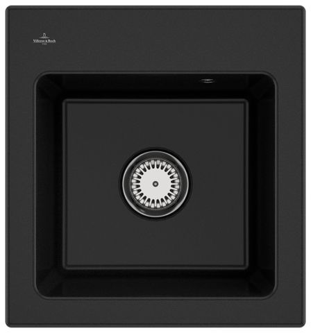 V&B Spüle Subway 45 XS mit Ablaufgarnitur, Handbetätigung, chromite CeramicPlus