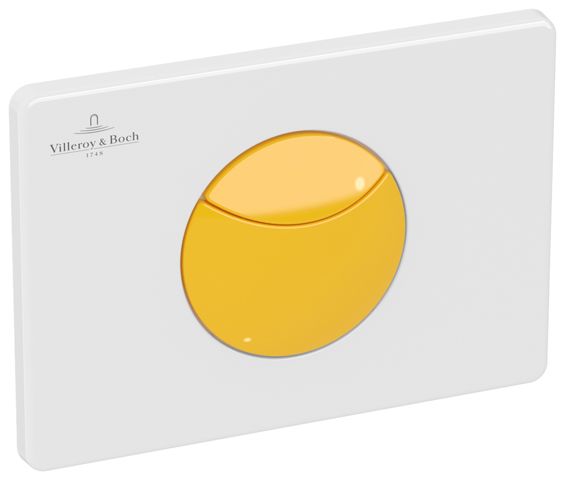 V&B WC-Betätigungsplatte E100 20,5x14,5x2,2cm, Kunststoff, für Kinder, sunshine yellow