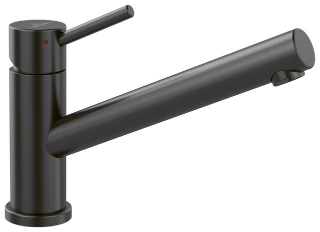 V&B Spültisch-Einhebelmischer Como Window 14,8 l/min, umlegbar, Edelstahl anthracite